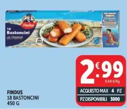 Deco Supermercati Findus 18 bastoncini offerta