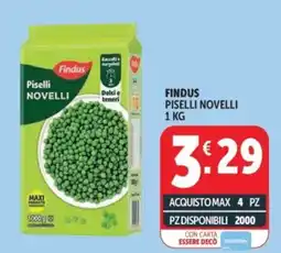 Deco Supermercati Findus piselli novelli offerta