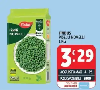 Deco Supermercati Findus piselli novelli offerta