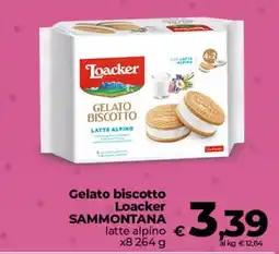 Coop Gelato biscotto Loacker SAMMONTANA offerta