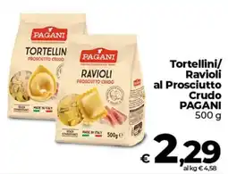 Coop Tortellini/ Ravioli al Prosciutto Crudo PAGANI offerta