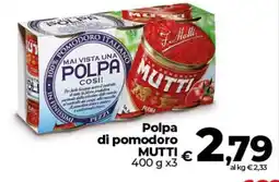 Coop Polpa di pomodoro MUTTI offerta