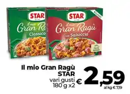 Coop Il mio Gran Ragù STAR offerta