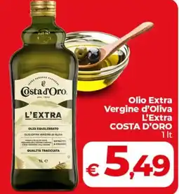 Coop Olio Extra Vergine d'Oliva L'Extra COSTA D'ORO offerta
