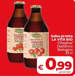 Coop Salsa pronta LA VITA BIO offerta