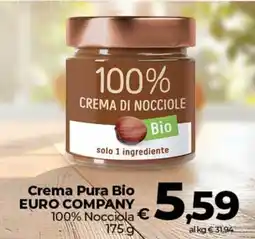 Coop Crema Pura Bio EURO COMPANY 100% Nocciola offerta