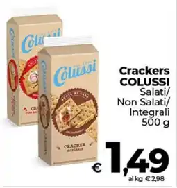Coop Crackers COLUSSI Salati/ Non Salati/ Integrali offerta