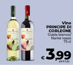 Coop Vino PRINCIPE DI CORLEONE Giada bianco/ Narkè rosso offerta