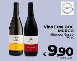 Coop Vino Etna DOC MURGO Bianco/Rosso offerta