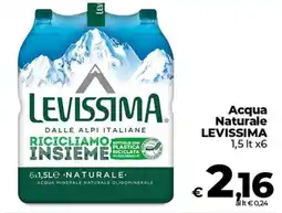 Coop Acqua Naturale LEVISSIMA offerta