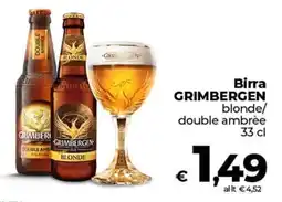 Coop Birra GRIMBERGEN blonde/ double ambrée offerta