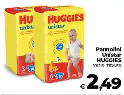 Coop Pannolini Unistar HUGGIES offerta