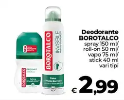 Coop Deodorante BOROTALCO offerta