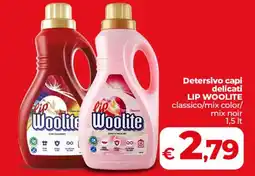 Coop Detersivo capi delicati LIP WOOLITE classico/mix color/ mix noir offerta