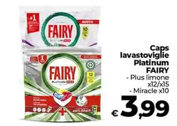 Coop Caps lavastoviglie Platinum FAIRY offerta