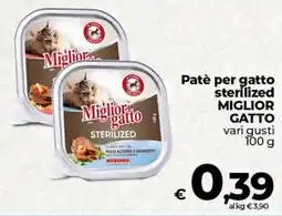 Coop Patè per gatto sterilized MIGLIOR GATTO offerta