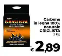 Coop Carbone in legna 100% naturale GRIGLISTA offerta
