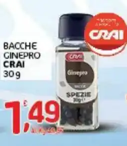 Crai Bacche ginepro CRAI offerta