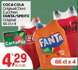 Crai COCA COLA Original/Zero Zuccheri FANTA/SPRITE Original offerta