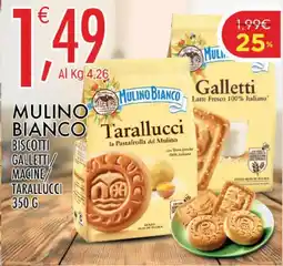 Crai Mulino bianco biscotti galletti/ macine/ tarallucci offerta