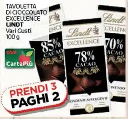 Crai Tavoletta di cioccolato excellence LINDT offerta
