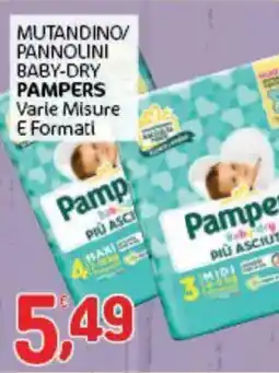 Crai Mutandino/ pannolini baby-dry PAMPERS offerta