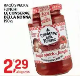 Crai Ragù speck e funghi LE CONSERVE DELLA NONNA offerta