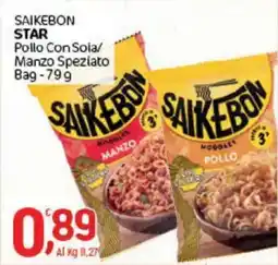 Crai Saikebon STAR Pollo Con Soia/ Manzo Speziato Bag offerta