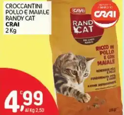 Crai Croccantini pollo e maiale randy cat CRAI offerta