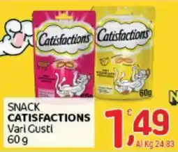 Crai Snack CATISFACTIONS offerta