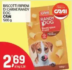 Crai Biscotti ripieni di carne randy dog CRAI offerta
