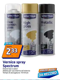 Action Vernice spray Spectrum offerta