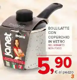 Todis Bollilatte con coperchio in vetro offerta