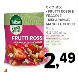 Todis Crio mix - frutti rossi e fragole - mix arance mango e cocco , offerta