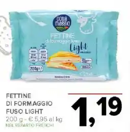 Todis Fettine di formaggio fuso light offerta
