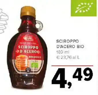 Todis Sciroppo d'acero bio offerta