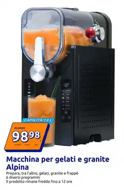 Action Macchina per gelati e granite Alpina offerta