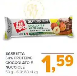 Todis Barretta 50% protein e cioccolato e nocciole offerta