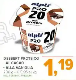 Todis Dessert proteico - al cacao - alla vaniglia offerta