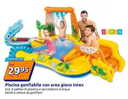 Action Piscina gonfiabile con area gioco Intex offerta