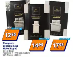 Action Completo copripiumino Hotel Royal offerta