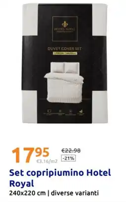 Action Set copripiumino Hotel Royal offerta