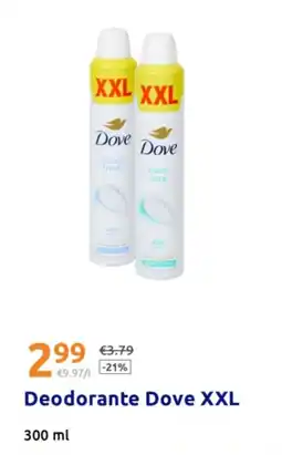 Action Deodorante Dove XXL offerta