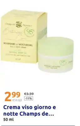 Action Crema viso giorno e notte Champs de offerta
