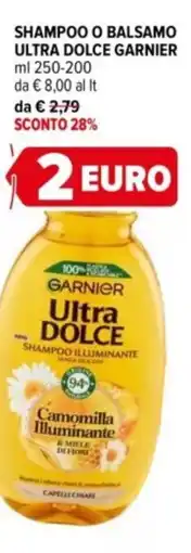 Iperal Shampoo o balsamo ultra dolce GARNIER offerta