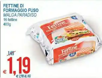 MD Discount Fettine formaggio fuso a fette 400 g(ml) offerta