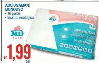 MD Discount Md care asciugamani monouso offerta