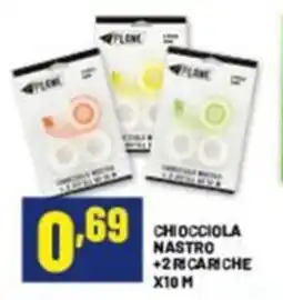 Risparmio Casa Chiocciola nastro +2 ricariche x10 m offerta
