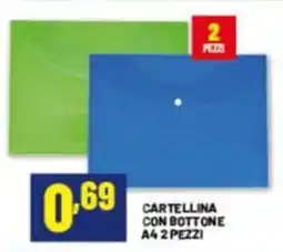 Risparmio Casa Cartellina con bottone A4 offerta