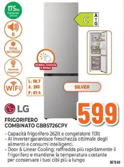 Expert LG FRIGORIFERO COMBINATO GBBS726CPY offerta